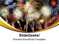 Composite fireworks abstract powerpoint templates and powerpoint backgrounds 0311