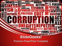 Corruption business powerpoint templates and powerpoint backgrounds 0411