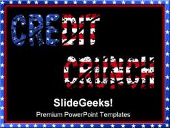 Credit crunch americana powerpoint templates and powerpoint backgrounds 0711