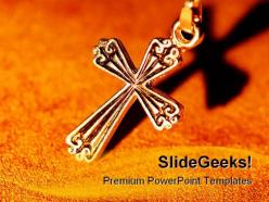 Cross religion powerpoint templates and powerpoint backgrounds 0411