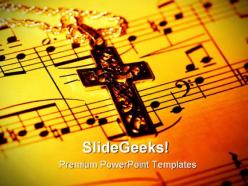 Cross religion powerpoint templates and powerpoint backgrounds 0711