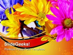 Daisies flower nature powerpoint templates and powerpoint backgrounds 0511