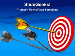 Dart on target business powerpoint templates and powerpoint backgrounds 0611