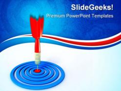 Darts business powerpoint templates and powerpoint backgrounds 0611