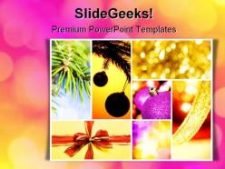 Decorations01 christmas powerpoint background and template 1210
