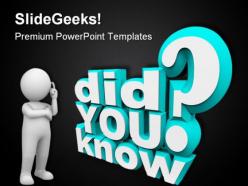 Did you know communication powerpoint templates and powerpoint backgrounds 0611