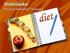 Diet health powerpoint backgrounds and templates 1210
