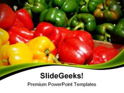 Different capsicums food powerpoint templates and powerpoint backgrounds 0311