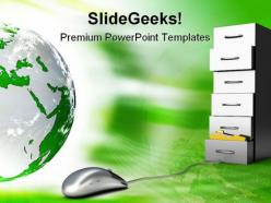 Digital archive mouse powerpoint templates and powerpoint backgrounds 0311