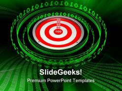 Digital target business powerpoint templates and powerpoint backgrounds 0511