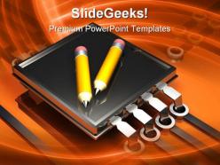 Digital writing technology powerpoint templates and powerpoint backgrounds 0311