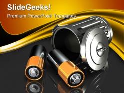 Discarding batteries technology powerpoint templates and powerpoint backgrounds 0211