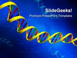 Dna strand medical powerpoint templates and powerpoint backgrounds 0511