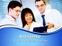 Doctors explanation medical powerpoint templates and powerpoint backgrounds 0611