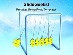 Dollar Pendulum Money PowerPoint Backgrounds And Templates 1210