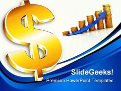 Dollar sign money powerpoint backgrounds and templates 0111
