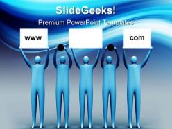 Domain advertising internet powerpoint backgrounds and templates 1210