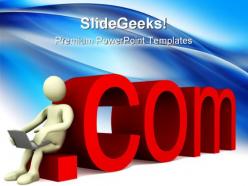 Dot Com Computer PowerPoint Templates And PowerPoint Backgrounds 0511