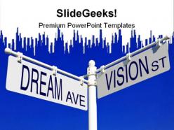 Dream and vision signs metaphor powerpoint templates and powerpoint backgrounds 0811