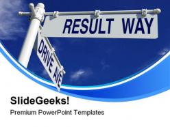 Drive ave and result way symbol powerpoint templates and powerpoint backgrounds 0711