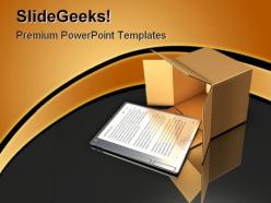 E book delivery business powerpoint backgrounds and templates 1210
