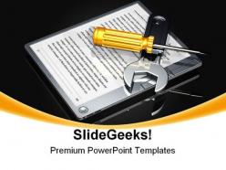 E book setup internet powerpoint backgrounds and templates 0111