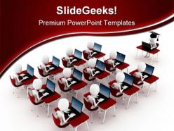 E learning computer powerpoint templates and powerpoint backgrounds 0311