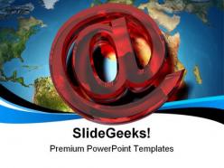 E mail symbol globe powerpoint templates and powerpoint backgrounds 0111