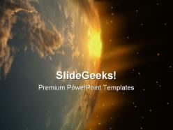 Earth abstract powerpoint templates and powerpoint backgrounds 0611