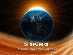 Earth globe powerpoint templates and powerpoint backgrounds 0511