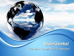 Earth globe powerpoint templates and powerpoint backgrounds 0611