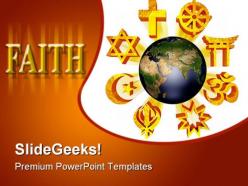 Earth religious symbols powerpoint templates and powerpoint backgrounds 0311