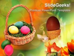 Easter basket holidays powerpoint templates and powerpoint backgrounds 0211