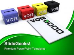 Election ballot box government powerpoint templates and powerpoint backgrounds 0311