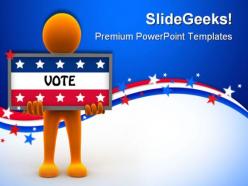 Election time americana powerpoint templates and powerpoint backgrounds 0511