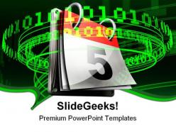 Electronic Calendar Abstract PowerPoint Templates And PowerPoint Backgrounds 0211