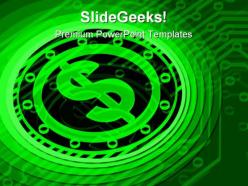 Electronic circuit with dollar technology powerpoint templates and powerpoint backgrounds 0611