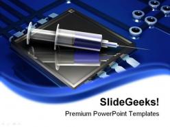 Electronic injection technology powerpoint templates and powerpoint backgrounds 0211