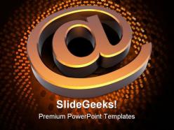Email sign internet powerpoint templates and powerpoint backgrounds 0211
