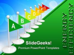 Energy rating flags geographical powerpoint templates and powerpoint backgrounds 0311