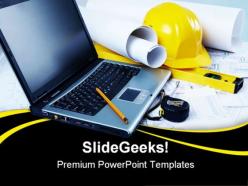 Engineering place construction powerpoint templates and powerpoint backgrounds 0411