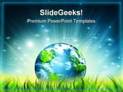 Environmental energy concept globe powerpoint templates and powerpoint backgrounds 0911