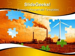 Environmental puzzle nature powerpoint templates and powerpoint backgrounds 0311