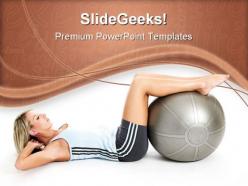 Exercise Health PowerPoint Templates And PowerPoint Backgrounds 0711