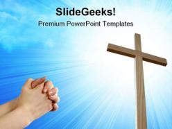 Faith and cross religion powerpoint templates and powerpoint backgrounds 0811