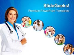 Family doctor medical powerpoint templates and powerpoint backgrounds 0311