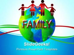 Family world global powerpoint templates and powerpoint backgrounds 0511