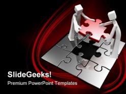Final puzzle business powerpoint templates and powerpoint backgrounds 0511
