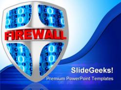 Fire wall technology powerpoint templates and powerpoint backgrounds 0211