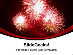 Fireworks abstract background powerpoint templates and powerpoint backgrounds 0911